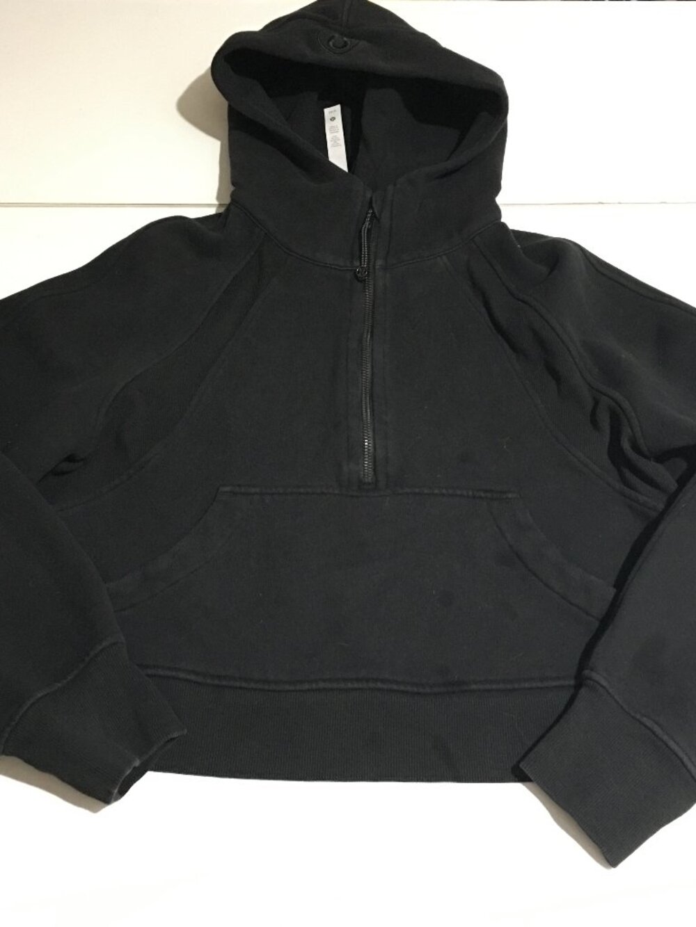 Lululemon Scuba Half Zip Oversized Hoodie Womens XS/S Black Fleece